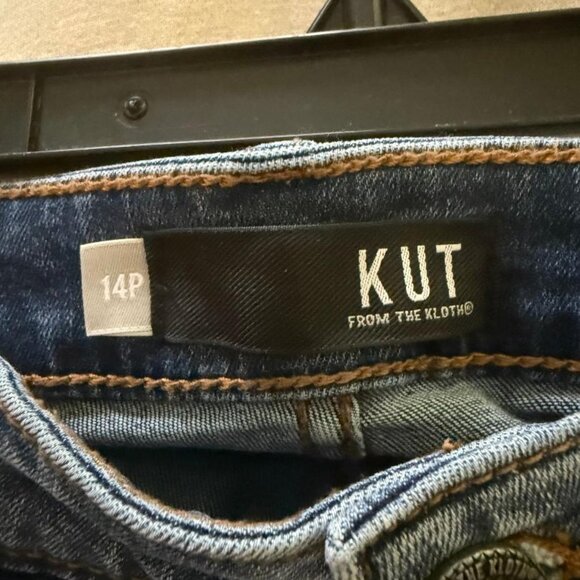 KUT from the Kloth 14 petite skinny lightly distressed jeans - Picture 3 of 3